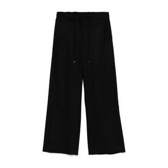 Max Mara Zwarte Broek voor Vrouwen - Dames - Straight fit broeken - Zwart - S - Broeken