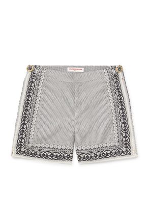 Orlebar Brown Bulldog Straight-Leg Mid-Length Printed Recycled Swim Shorts