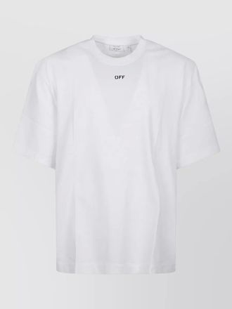 Off-white cotton logo print t-shirt