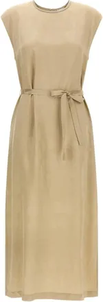 PESERICO Mujer, Vestidos, Beige, Talla: S