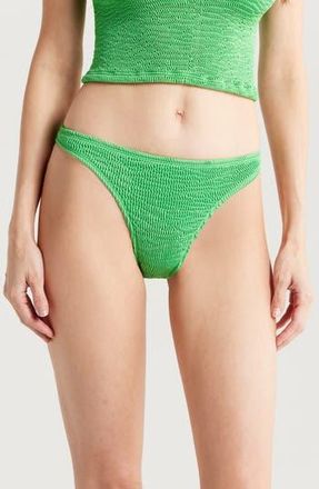 Cleonie Channel Stripe Bikini Bottoms in Meadow at Nordstrom Rack