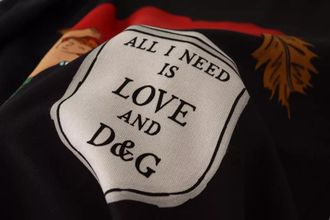 Dolce & Gabbana Cupid Print Sweatshirt - Black