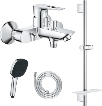 GROHE Pack Grifer&iacute;a Mec&aacute;nica Grohe Start Loop + Teleducha Vitalio Comfort 110 + Barra Vitalio Smartactive Quickflix + Manguera Flexible