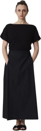 Alpha Studio Dames Ronde Hals Shirt - Dames - Maxi kleedjes - Zwart - M - Kleedjes