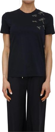 Max Mara T-Shirt - Dames - T-shirts - Blauw - S - Katoen - Tops