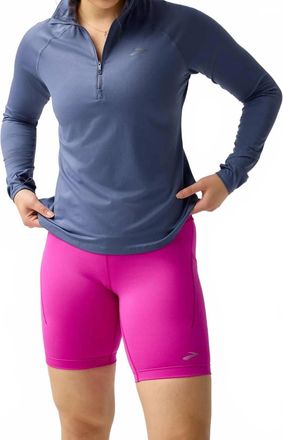 Brooks Dash 1/2 Zip 3.0 Long Sleeved Top In Nightshadow