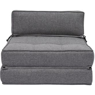 Miliboo Poltrona letto 1 posto in tessuto grigio KATY