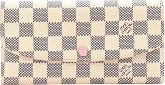 Louis Vuitton White Damier Emilie Wallet (Authentic Pre-Loved)
