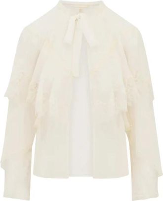 LoveShackFancy Loveshackfancy, Donna, Camicette, Bianco, L, new