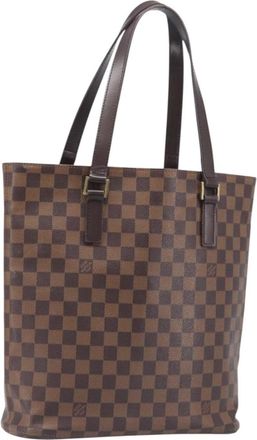 Louis Vuitton Vavin Damier With Leather Brown Canvas Handbag (Pre-Owned)