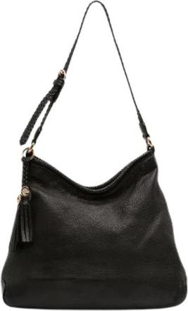 Gucci Pre-owned Marrakech Schoudertas - Dames - Vintage Schoudertas - Zwart - ONE Size - Leer - Vintage