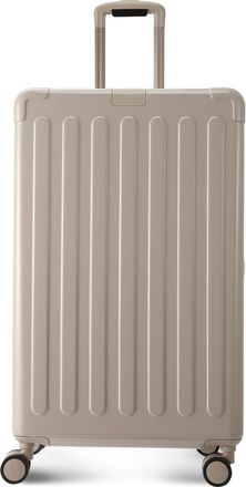 Hedgren Nostos Glossy Large Spinner Suitcase in Sahara at Nordstrom