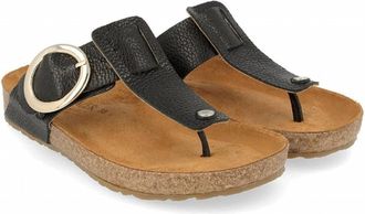 Haflinger Womens Corinna Casual Sandals In Black Pebble