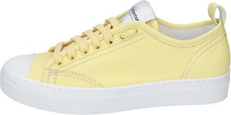 Stokton Sneaker - Dames - Sneakers - Geel - 37 EU - Leer - Schoenen