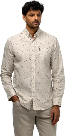 State of Art Lange mouwen overhemd State of Art beige geprint