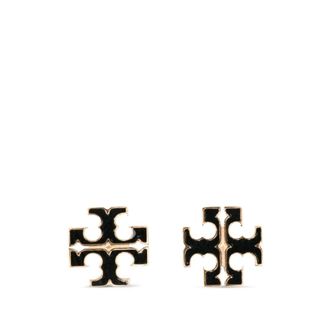 Tory Burch Email Oorbellen - Dames - Oorbellen - Zwart - ONE Size - Accessoires