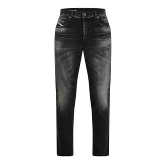 Diesel Heren D-Finitive Katoenmix Tapered Jeans (Zwart/grijs denim)