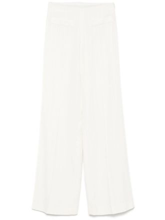 Sandro sequined trousers - women - Polyamide/Elastane/Viscose/Cotton - 38 - Neutrals