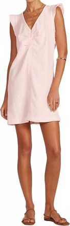 bobi Cotton Gauze Mini Dress In Himalayan Salt