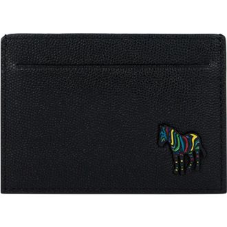 Paul Smith Mens Zebra Card Holder - Black - One Size