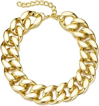 Adornia Adornia Lightweight Chunky Curb Chain Necklace
