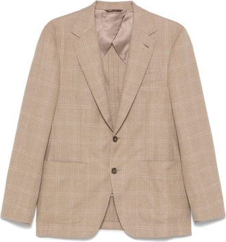 Canali Geruite blazer - Beige