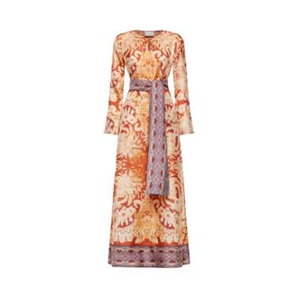 Pierre-Louis Mascia Aloe Silk Dress - female - Pierre-Louis Mascia - Maxi Dresses - Yellow - XS - Dresses