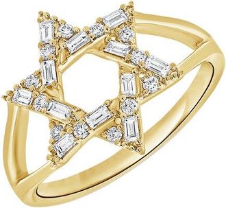 Sabrina Designs 14K 0.33 ct. tw. Diamond Star Of David Ring