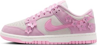 Nike Womens Dunk Low SE Florette Shoes in Pink | IV4726-600