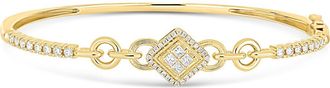 Bony Levy Cleo Diamond Bangle Bracelet in 18K Yellow Gold at Nordstrom, Size 7