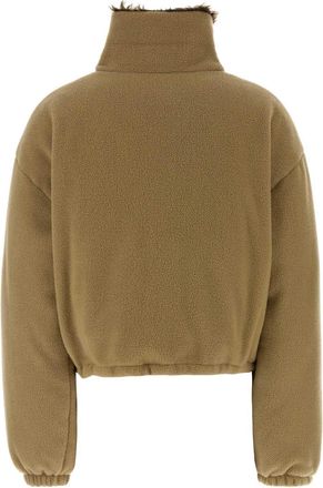 Miu Miu Womens Camel Pile Down Jacket Cammello Piumini