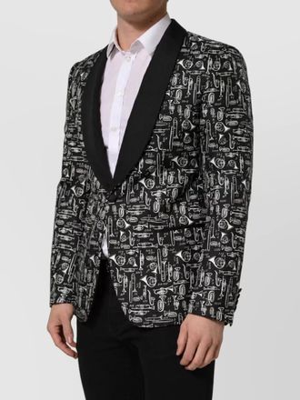 Dolce & Gabbana crystal embellished blazer