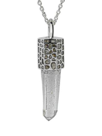Parts Of Four sterling silver Talisman quartz and diamond necklace