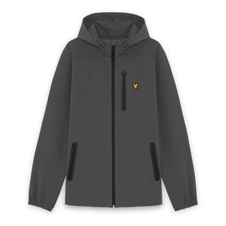 Lyle & Scott Hooded jack met merklogo - Heren - Jassen - Blauw - Maat: M