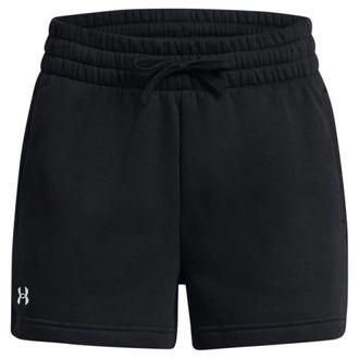 Under Armour Rival Fleece Short Trainingshose f&uuml;r Damen | schwarz
