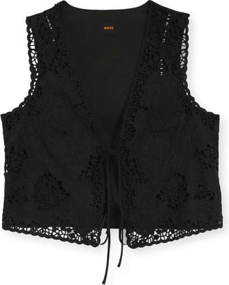 HUGO BOSS Donna, Top, Nero, L, new