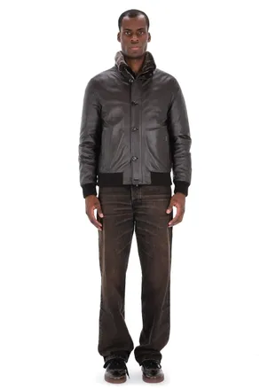 Moorer Cleros-P1 Goatskin Bomber Jacket
