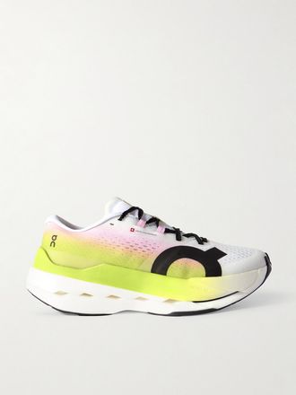 On Sneakers In Mesh Riciclato Ombré Con Finiture In Tpu Cloudboom Max - Giallo