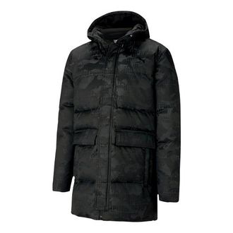 Puma Camo Long Down Jacket Black 585502-01