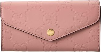 Gucci Gg Leather Continental Wallet
