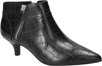 Easy Street Annalee Kitten Heel Bootie in Black Croco at Nordstrom, Size 7.5