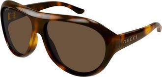 Gucci Phantos Zonnebril - Dames - Accessoires - Bruin - Maat: 62 MM