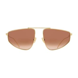 Bottega Veneta Sunglasses, female, Yellow, Size: 59 MM Pilot Sunglasses