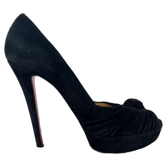 Christian Louboutin Christian Louboutin Greissimo Knooppumps in Zwart Su&egrave;de