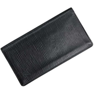 Louis Vuitton Black Noir Epi Leather Long Wallet (Bi-Fold) (Pre-Owned)