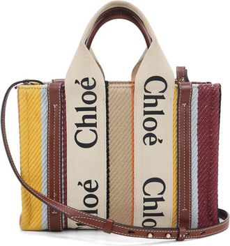 Chlo&eacute; Multi-Color Canvas Tote Bag (Pre-Owned)