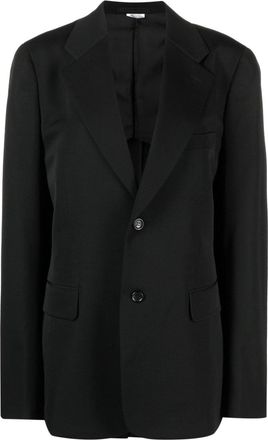 Comme Des Garçons tailored wool-blend blazer - men - Cupro/Wool - L - Black