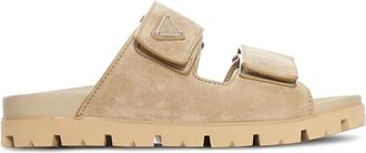 Prada Sandali Scamosciati - Heren - Schoenen - Beige - Maat: 41 EU
