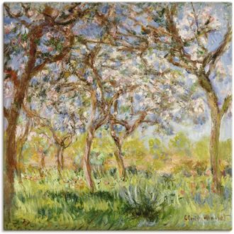 Artland Leinwandbild »Frühling in Giverny.« Wiesen & Bäume 1 Stk. tlg. als Leinwandbild, Poster in verschied. Grössen