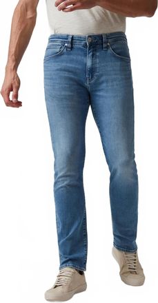 34 Heritage Courage Straight Leg Ultra Jeans In Mid Brushed Organic